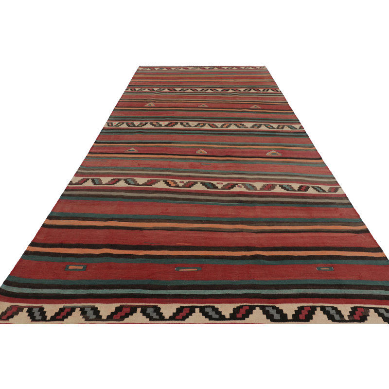 Kilim & Flat Weave One-of-a-Kind 7'1X15'2 Area Rug