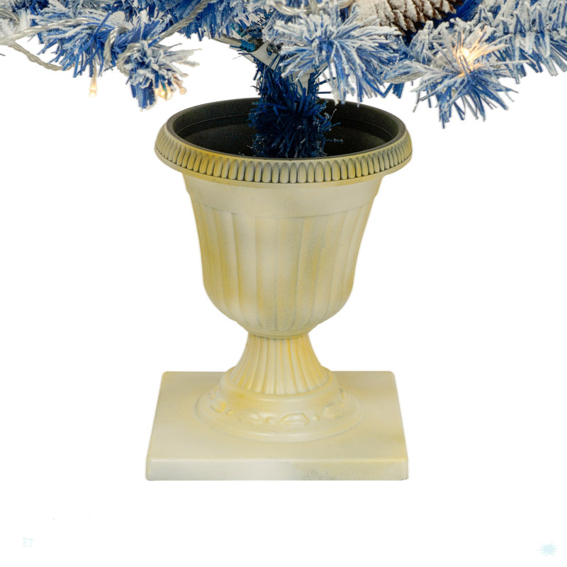 Ensemble de 4 pièces de sapin de Noël artificiel pré-éclairé