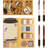 Coffee Sticky Notes Set With 4-Piece Gel Pens Bundle, Cute Writing Memo Pad Sticky Notes Pads To Do Notepad For School Office Home (Coffee)
