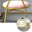 Tabouret de coiffeuse en flanelle / cuir 2 pièces