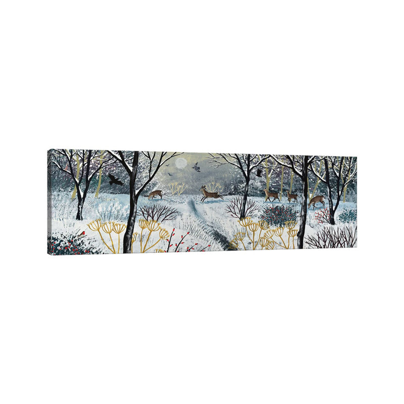 Through The Silence Of Snow by Jo Grundy - Wrapped Canvas Panoramic Print, 30.48 cm H x 91.44 cm W x 3.175 cm D