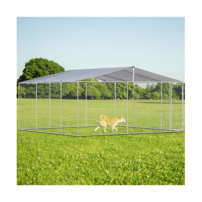 181" X 181" Outdoor Dog Kennel, Waterproof Canopy Enclosure For Large Pets