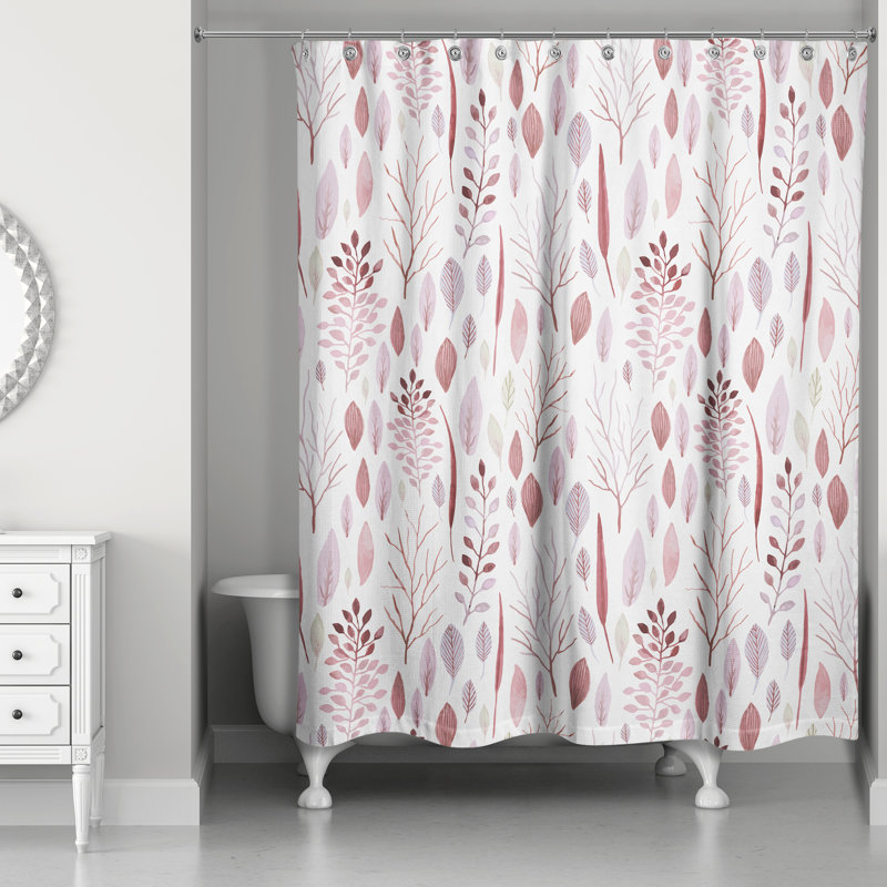 Rideau de douche Perine, Rouge