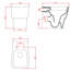 Zosia Back to Wall Toilet with Soft Close Seat