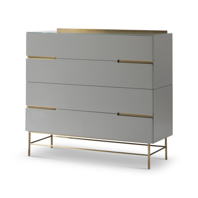 Nicholls 110cm W 4 - Drawer Chest of Drawers
