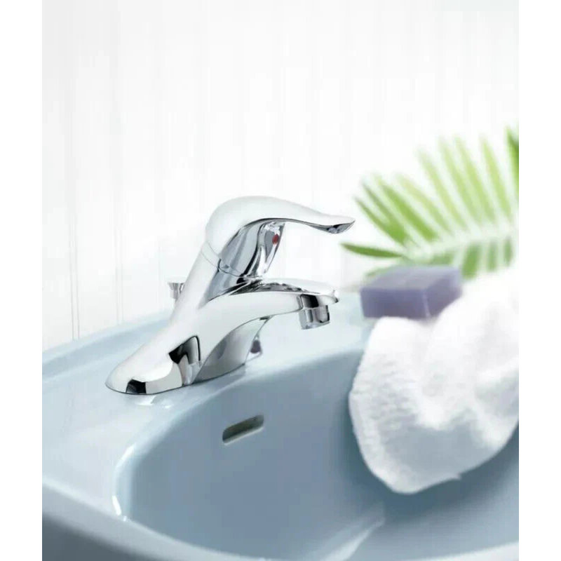 Moen Chateau Single Handle Centerset Bathroom Faucet (Valve Included)