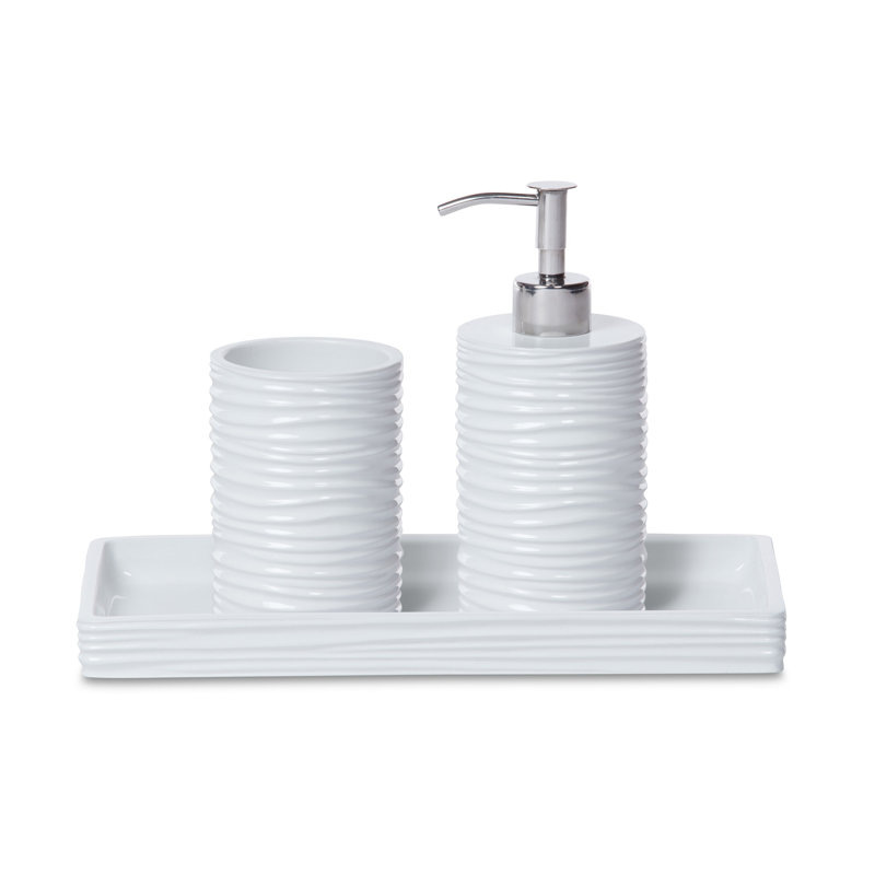 Ensemble d'accessoires de salle de bain 3 pièces By the Sea
