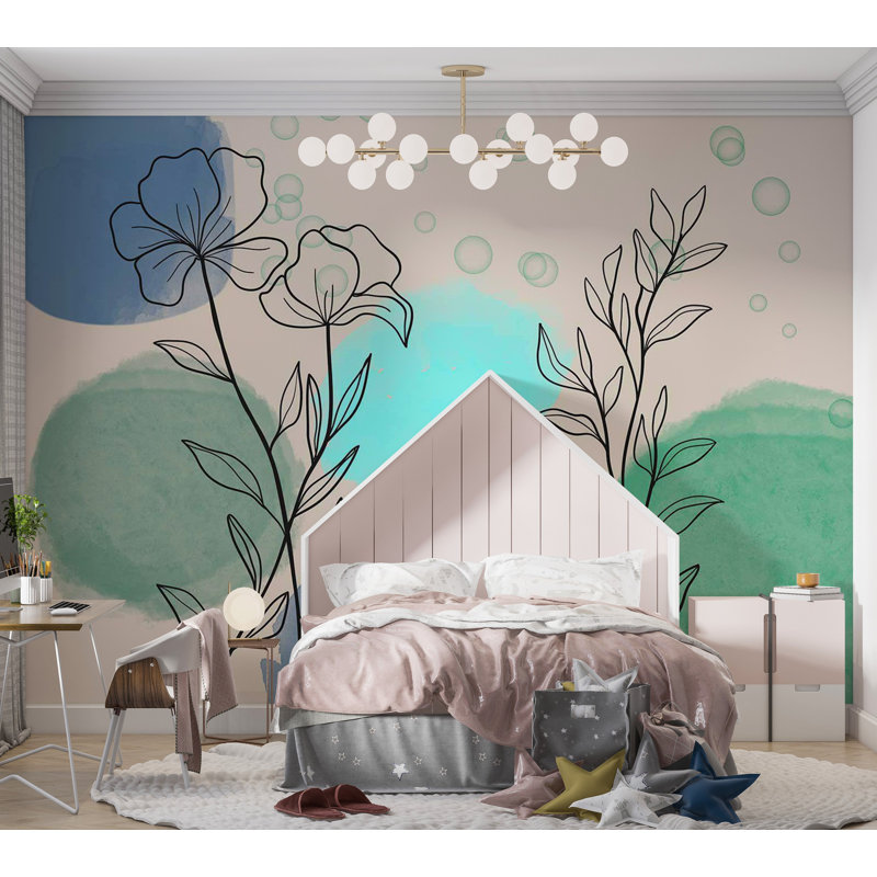 Murale autocollante Ambombrie, L 110 po x l 154 po