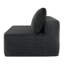 Canapé compressif 2 places de 147 cm (58 po) avec revêtement en velours gris moelleux et porte-gobelet, canapé nuage livré sans assemblage pour le salon-1821256652