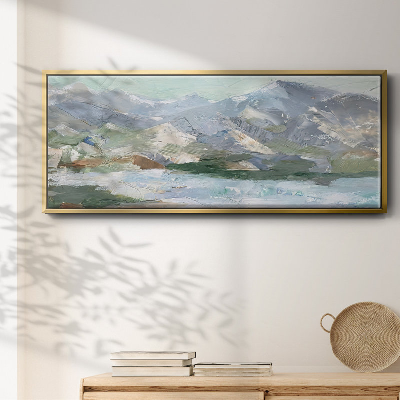 «Pastel Mountain View I», toile encadrée, H 8 po x l 20 po