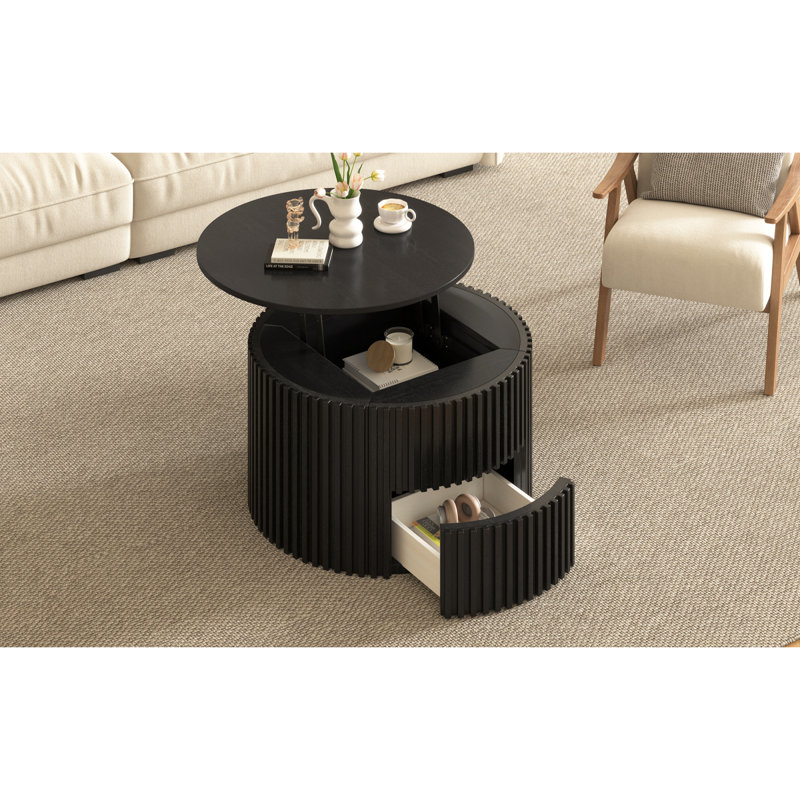 Table basse à plateau relevable VIBE Haus, Black
