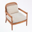 Ensemble de 2 fauteuils Modern Accent avec coussin moelleux et pieds robustes-1018548042-1018548047