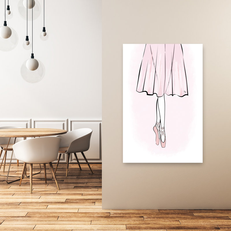 «Graceful Pointe Ballerina Architecture», impression d'art mural, H 48 po x l 32 po