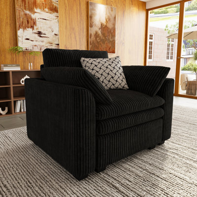 Manuel Corduroy Spacious Comfortable Single Armchair
