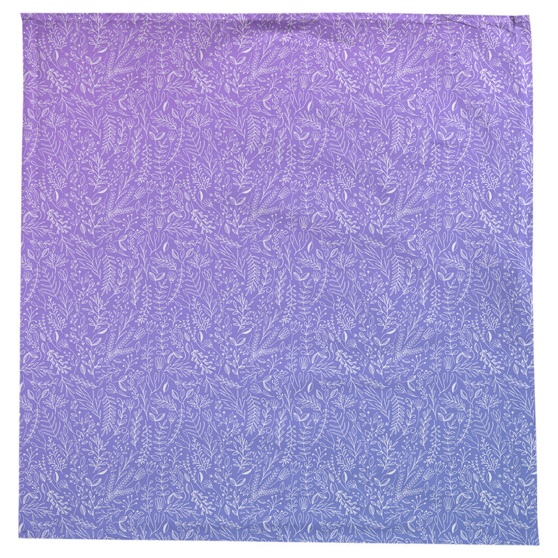 Nappe à motif floral ditsy Leffel, Mauve / Bleu
