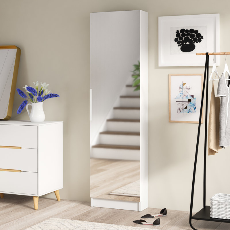 12 Pair Shoe Storage Cabinet, Pearl