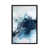 Toile avec cadre gris