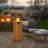 Himanshu Round Douglas Fir Wood Propane Smokeless Fire Pit Table with Hidden Fuel Tank