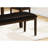 48" Rectangular Solid Wood Bench - Brown Upholstery For Dining Room And Entryway Frame Cushioned Upholstered Seat All Spaces