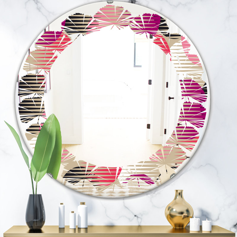 Miroir mural Leaves, H 24 po x l 24 po