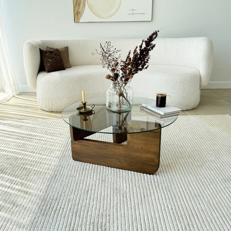 Sicario Coffee Table, Fume, Walnut