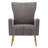 27“ Wide Velvet Upholstered Armchair with Golden Legs-1924187765