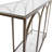 Serse 42'' Glass Top Console Table
