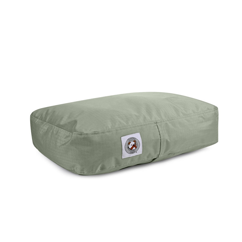 Lit pour chien avec housse amovible Brutus Tough Resistant Pet Napper, Vert, Small (24"w x 18"d x 5"h)