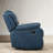 Navy Blue Leather Gel Recliner
