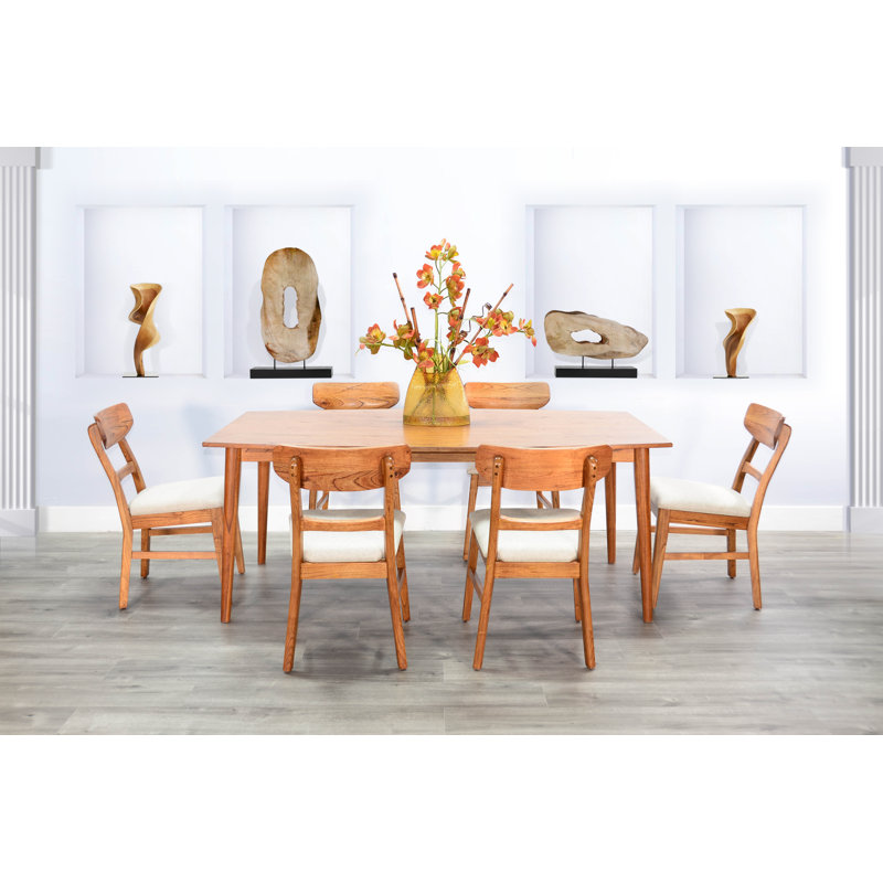 Kadashia Solid Wood Dining Table, Cinnamon