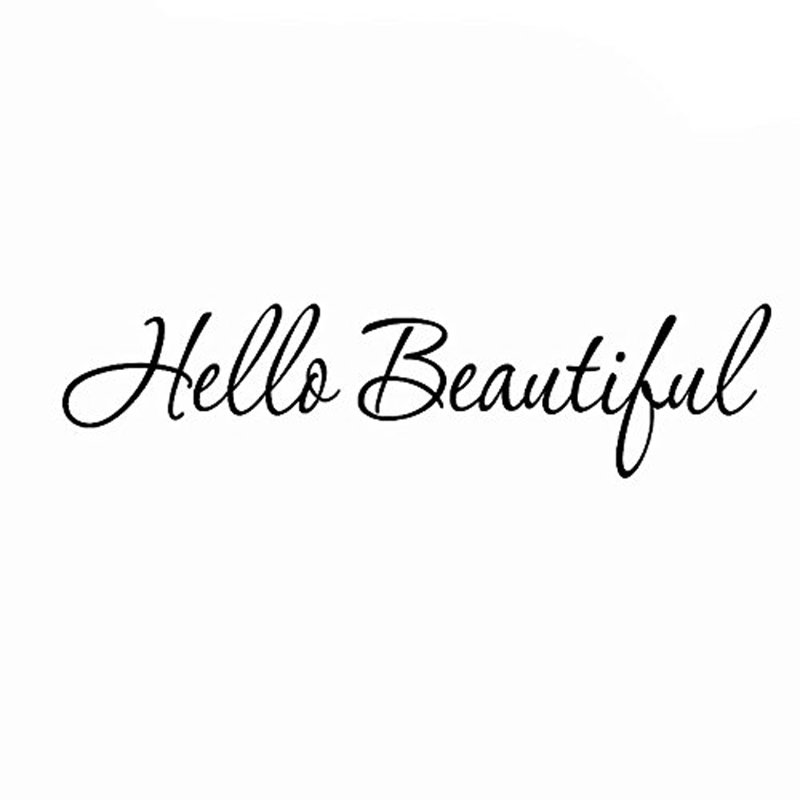 Adhésif décoratif «Hello Beautiful Beautiful», 6 x 22