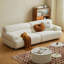 Canapé modulaire en velours blanc-552442077-552442074