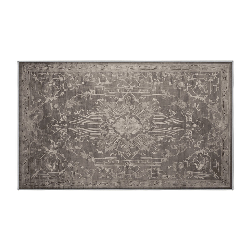 Tapis gris lavable à la machine