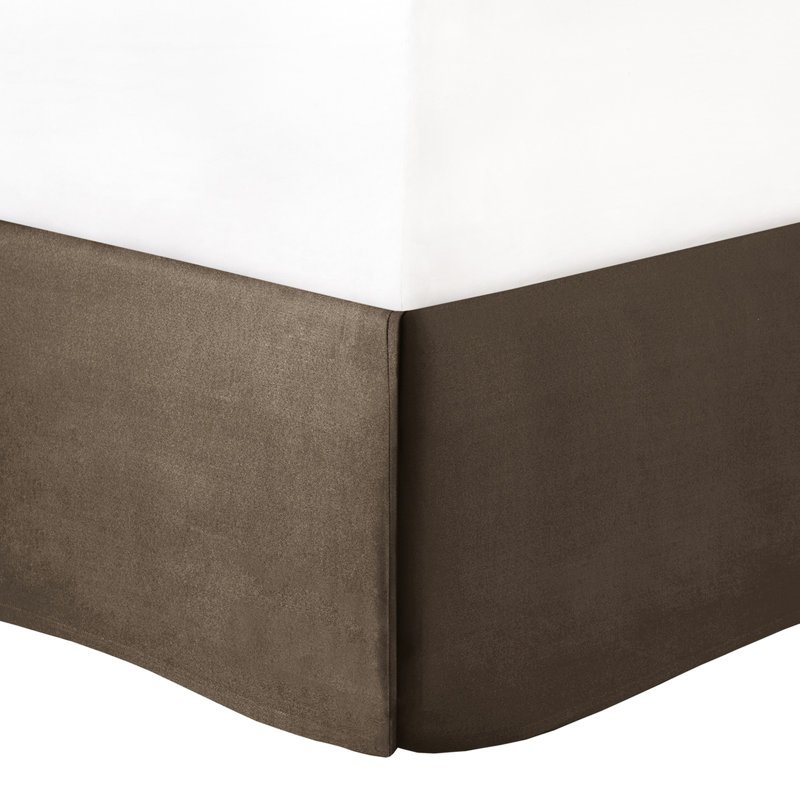 Édredon taupe charmeuse - 7 pièces de literie à broderie très grand