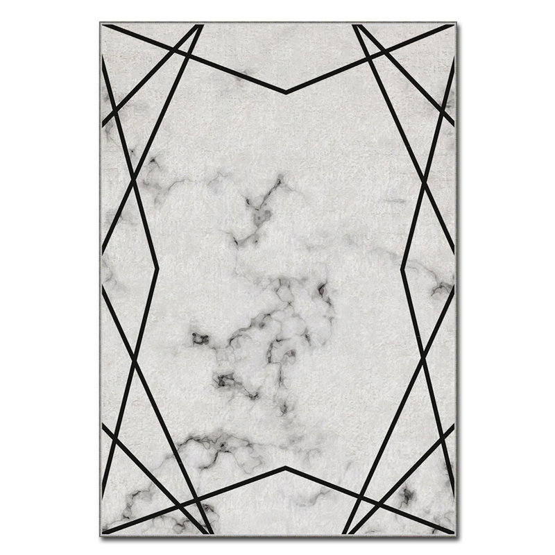 Tapis luxueux antidérapant, 100% polyester, 4,0 x 5,9 pieds, 740 g / m² | Velours avec impression numérique | Éponge stratifiée facile à nettoyer sous la machine, lavable à la machine | Parfait pour le salon, la chambre à coucher et la décoration intérieure