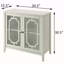 Console blanche avec 2 portes