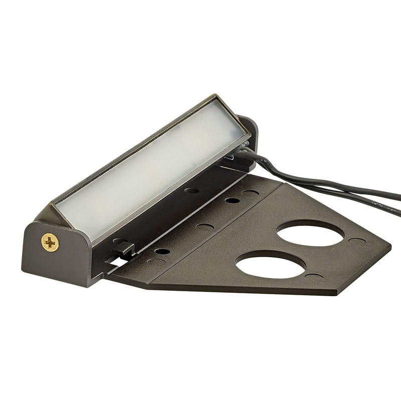Bravo Matte Bronze Low Voltage Integrated LED Metal Step Light