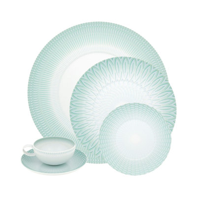 Venezia Porcelain China Dinnerware Set 20 Piece - Service for 4