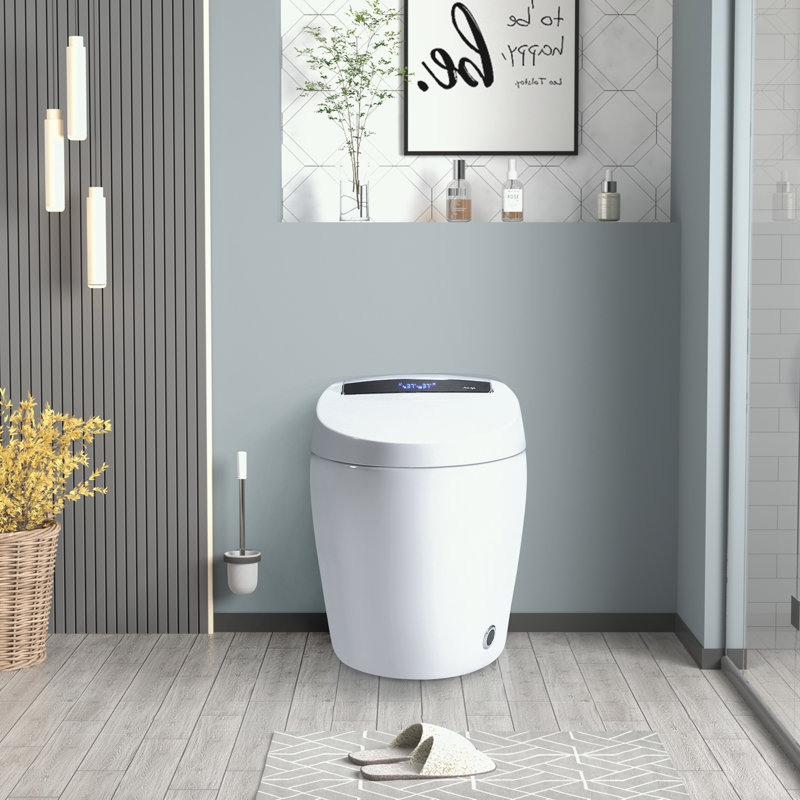 Toilettes intelligentes avec siège de bidet chauffant et siège à ouverture / fermeture automatique