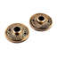 Paire d'accessoires de rénovation pour quincaillerie en laiton antique coulé 2 3/8