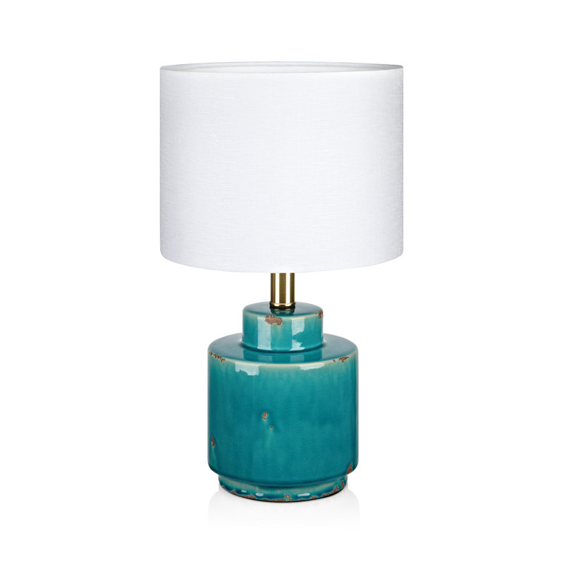 Rachelle Ceramic Table Lamp, Antique Blue