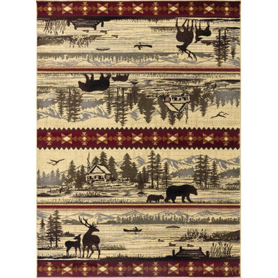 Nature's Nest7 Ft. 10 In. X 10 Ft. 3 In. Lodge Area Rug