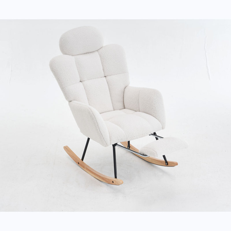 Chaise berçante Teddy, Ivoire ivoire