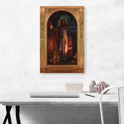 " The Light Of The World 1851 (St Paul's Cathedral Version) " by William Holman Hunt Painting Print