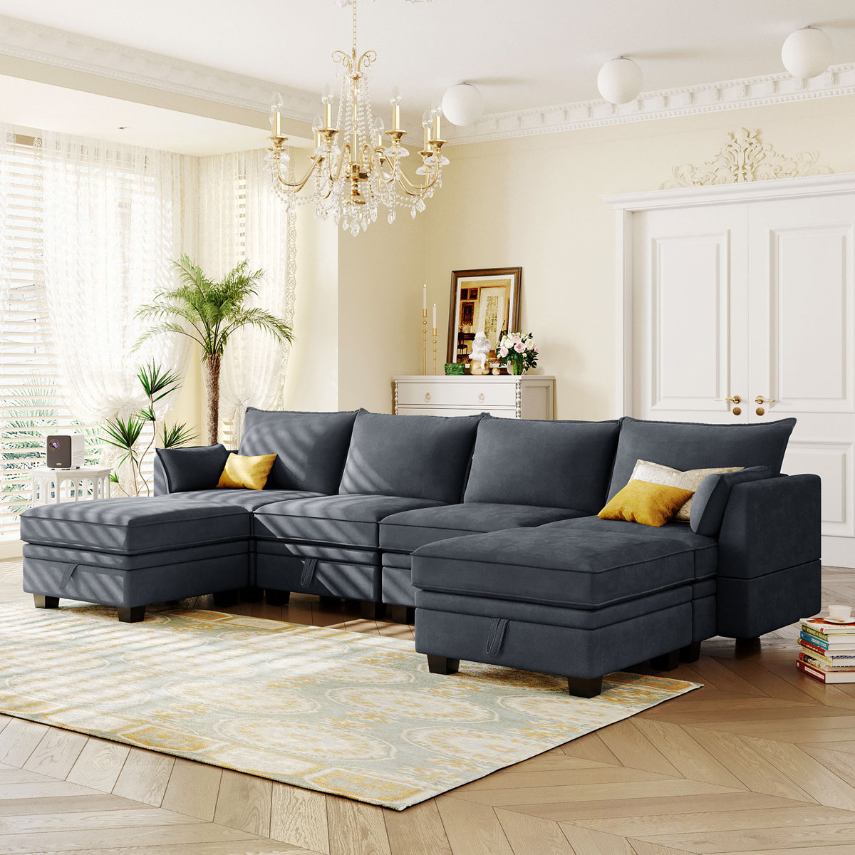 Latitude Run® 6 - Piece Upholstered Sectional | Wayfair
