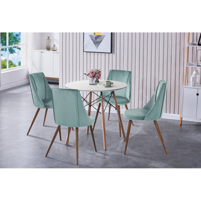 Ensemble repas pour 4 personnes Fynnley, Vert lac