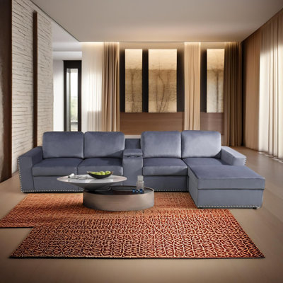 Ensemble de canapé de salon modulaire en microfibre 6 pièces Artisan