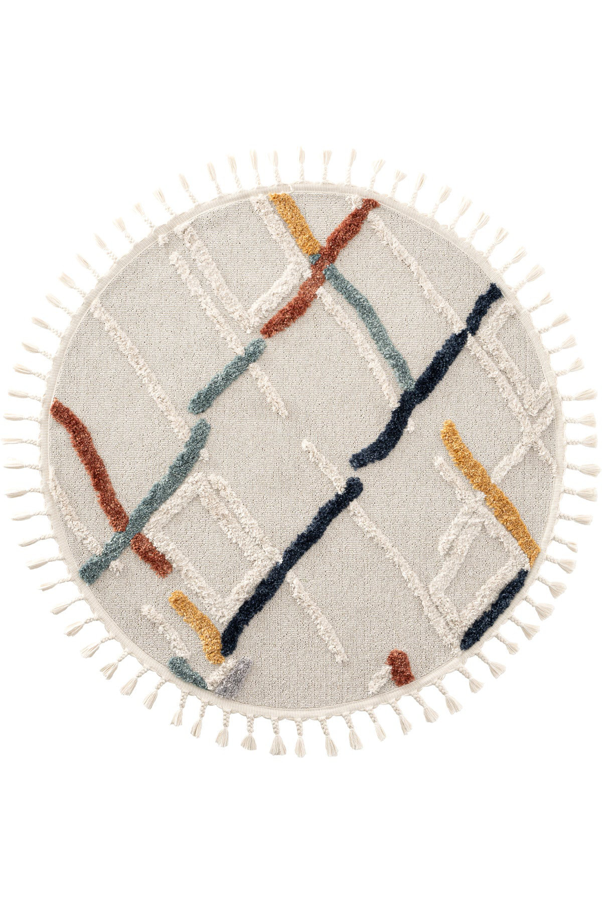 Dakota Fields Palazzo Multi Round Soft and Shiny Textured Scandinavian ...