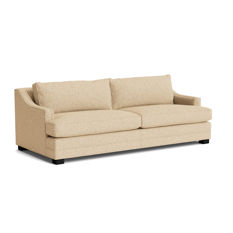 Keaton Slope No Nail 94 Sofa, Berber - Dune, Black