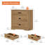 Commode Mid-Century à 3 tiroirs Laziza -688512415